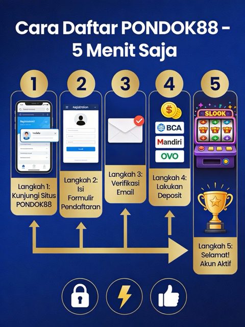 cara daftar pondok88