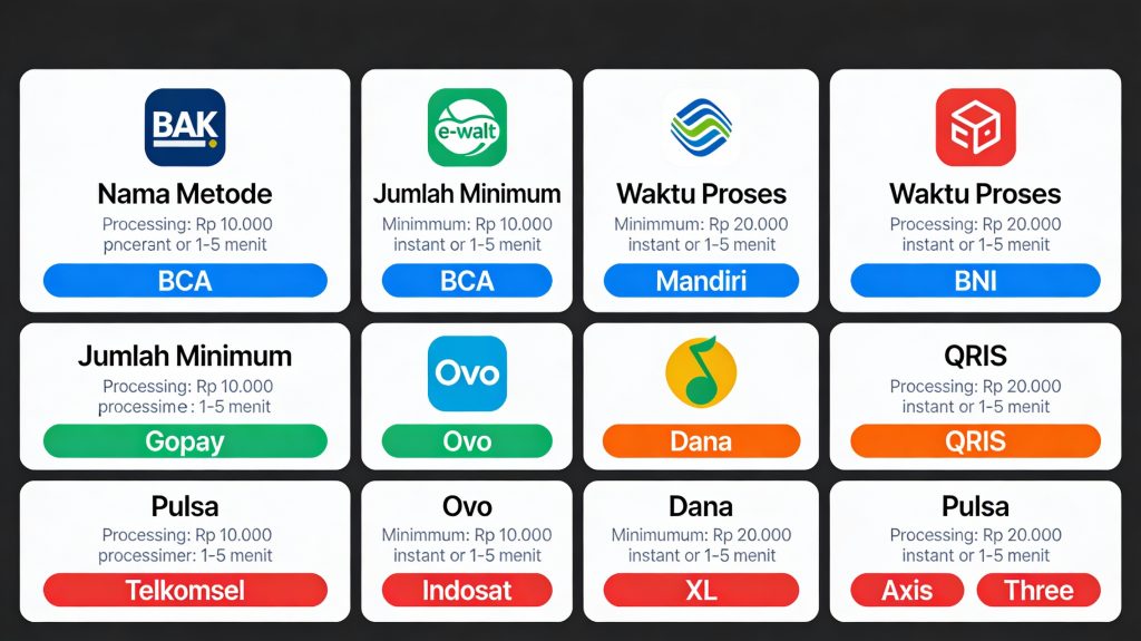 12 metode deposit pondok88