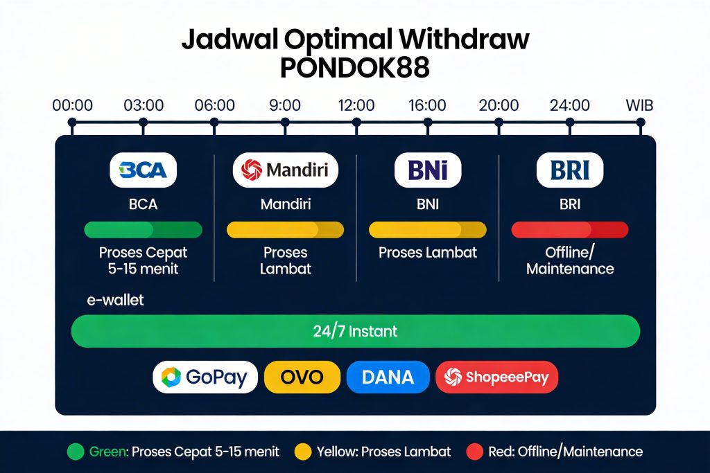 jadwal withdraw di pondok88