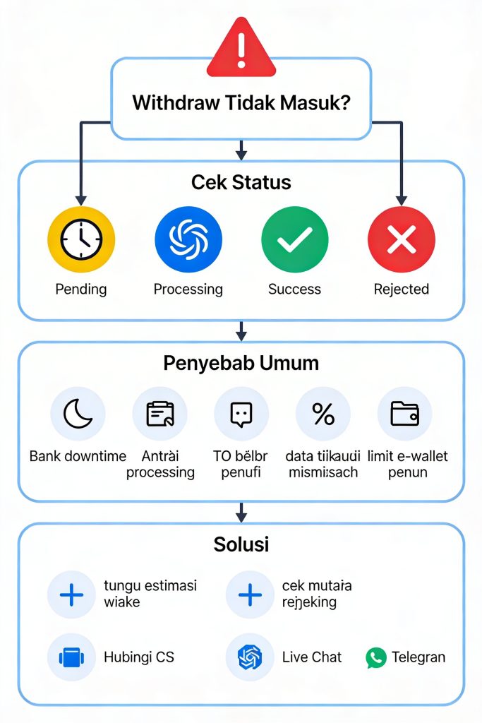 withdraw tidak masuk di pondok88