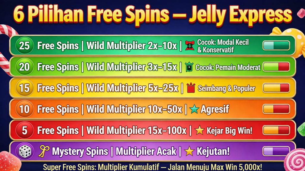free spin jelly express
