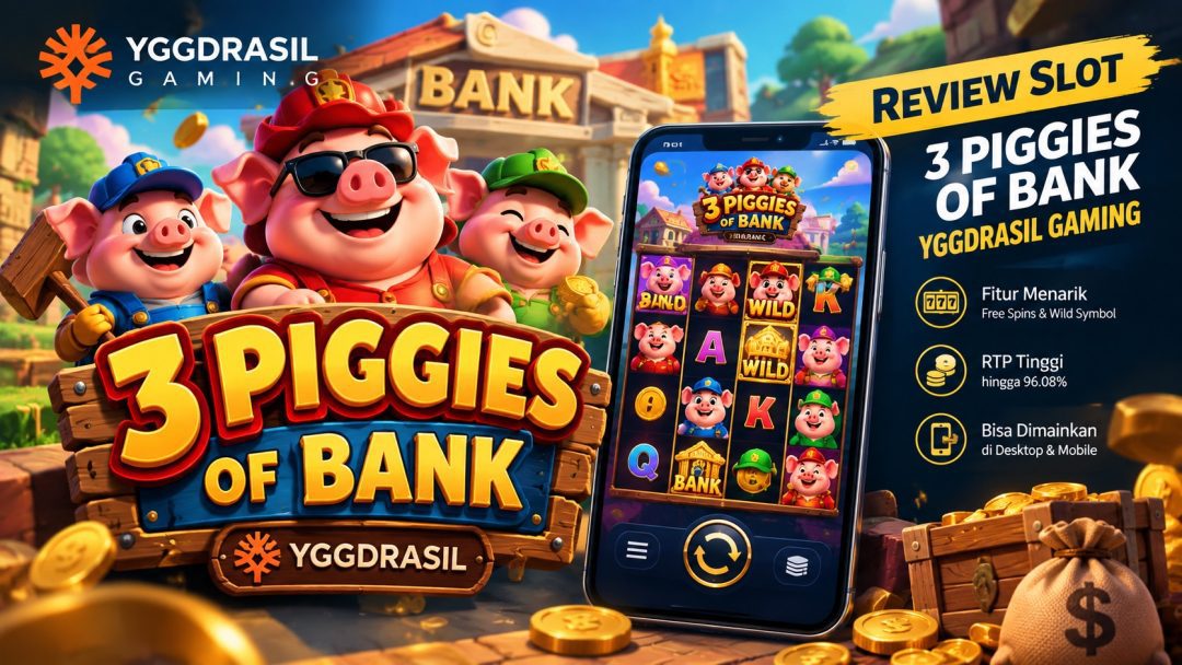 Review Slot 3 Piggies of Bank (Yggdrasil Gaming): Santai, Cerah, Tapi Tetap Bikin Penasaran